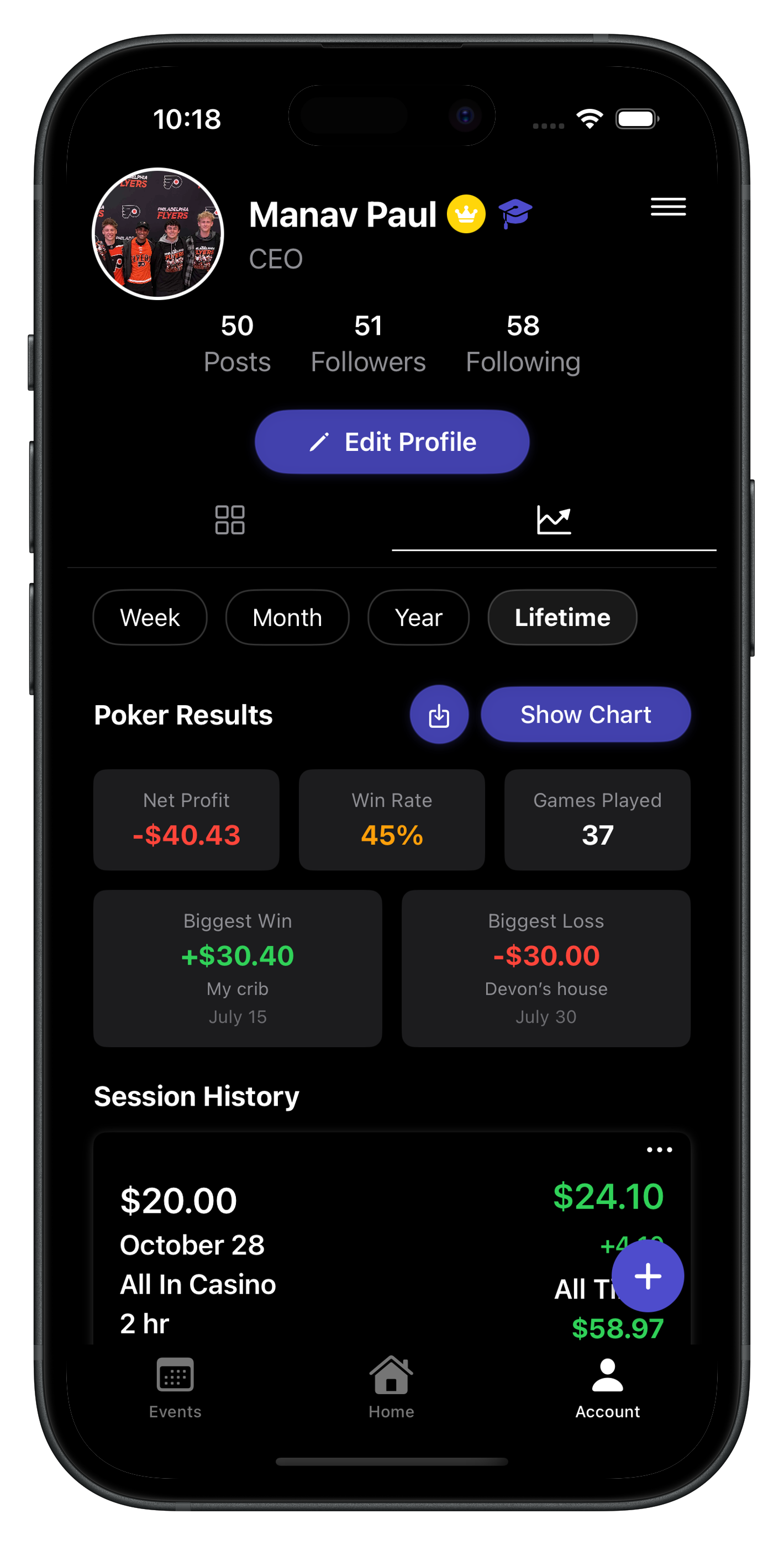 All In Tracking View Screenshot